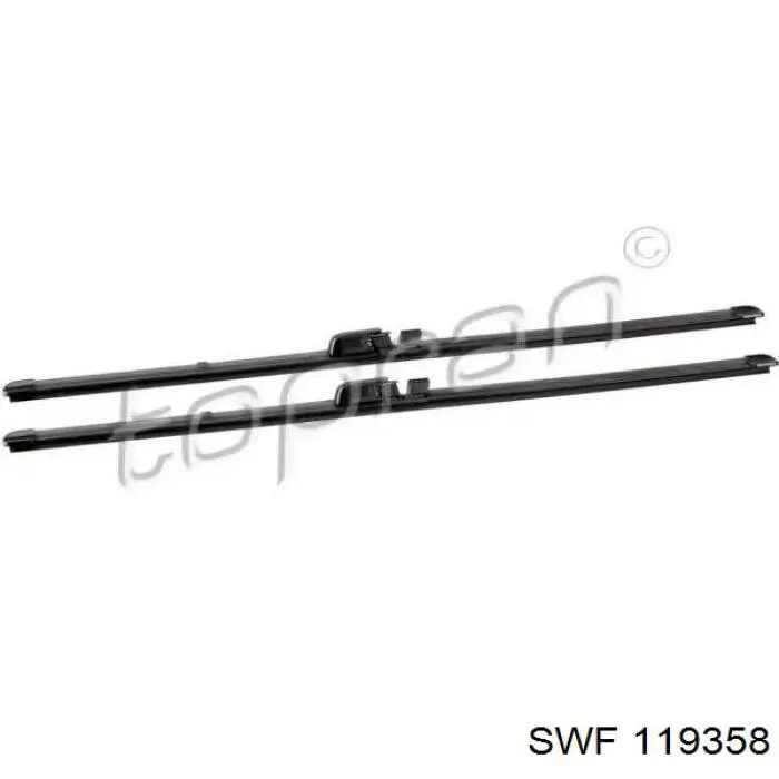 Comprar 119358 SWF Juego de escobillas de luna delantera, 2 piezas