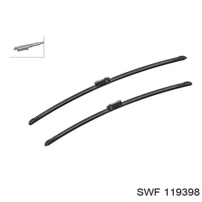 Limpiaparabrisas delanteras 119398 SWF