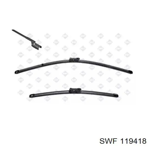 Limpiaparabrisas delanteras 119418 SWF