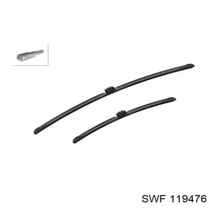 119476 SWF Escobillas Limpiaparabrisas delanteras