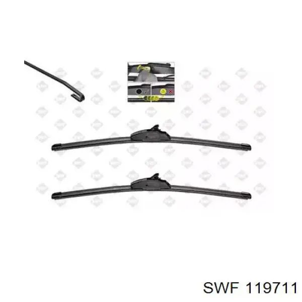 Juego de limpiaparabrisas de luna delantera, 2 piezas Jeep Cherokee 2 XJ