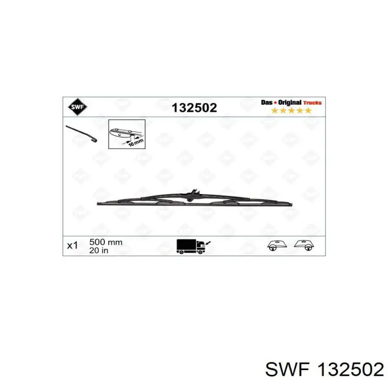 Comprar A0008207945 Mercedes Escobilla del limpiaparabrisas del lado del conductor