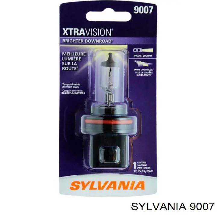 9007 Sylvania bombilla halogena, luz alta / baja