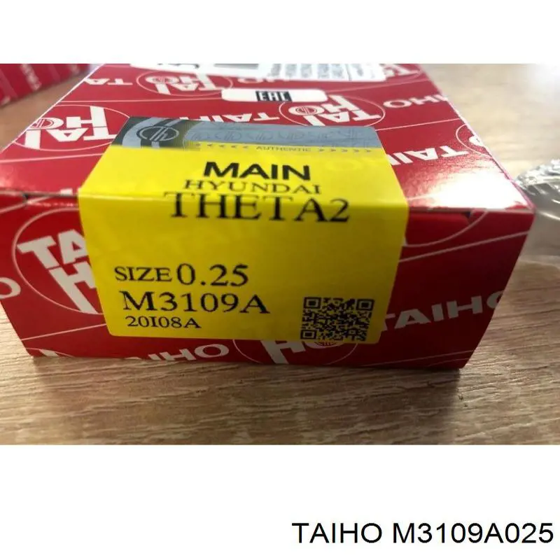 M3109A025 Taiho Juego de cojinetes de cigüeñal, cota de reparación (+0,25 mm)
