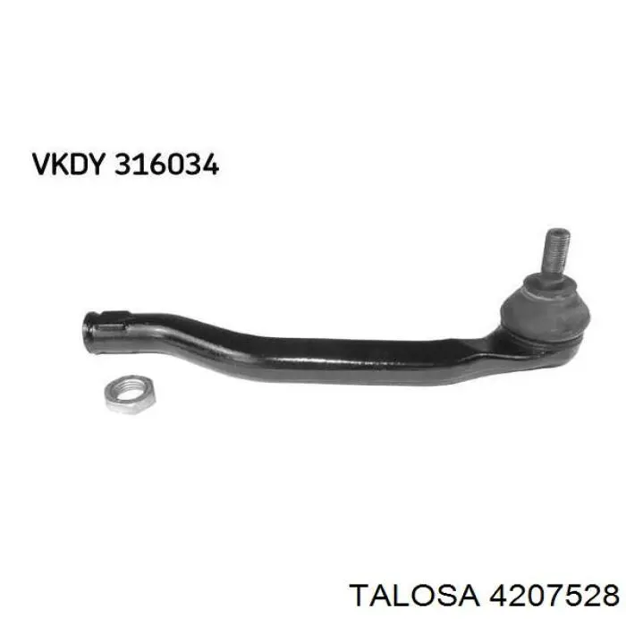 Comprar 4207528 Talosa Rótula barra de acoplamiento exterior