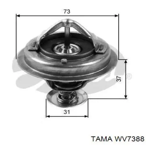 WV7388 Tama termostato, refrigerante