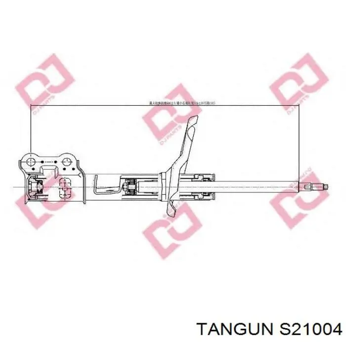 S21004 Tangun amortiguador delantero izquierdo