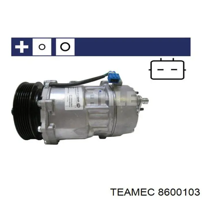 8600103 Teamec compresor de aire acondicionado