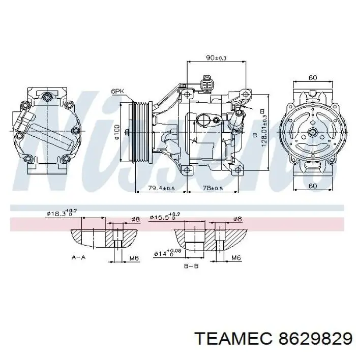 Compresor de aire acondicionado Toyota Corolla E12