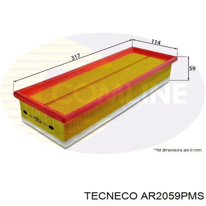 AR2059PMS Tecneco filtro de aire