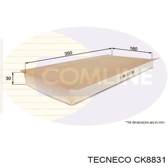 CK8831 Tecneco filtro de habitáculo