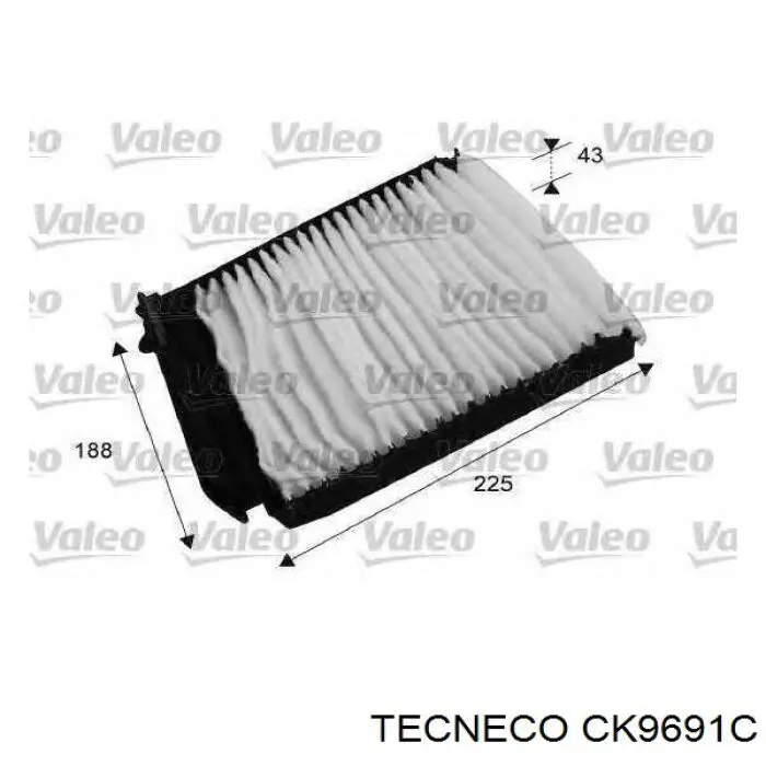 Filtro de polen Tecneco CK9691C
