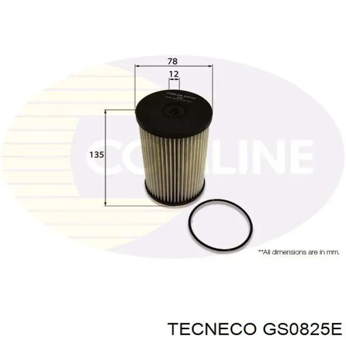 GS0825E Tecneco filtro combustible