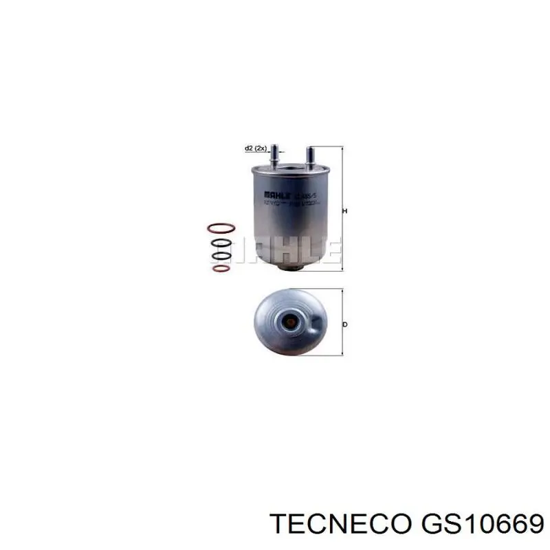 GS10669 Tecneco filtro combustible