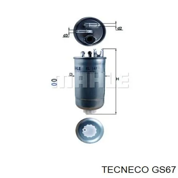 Filtro combustible Tecneco GS67 precio, desde 12,98 EUR
