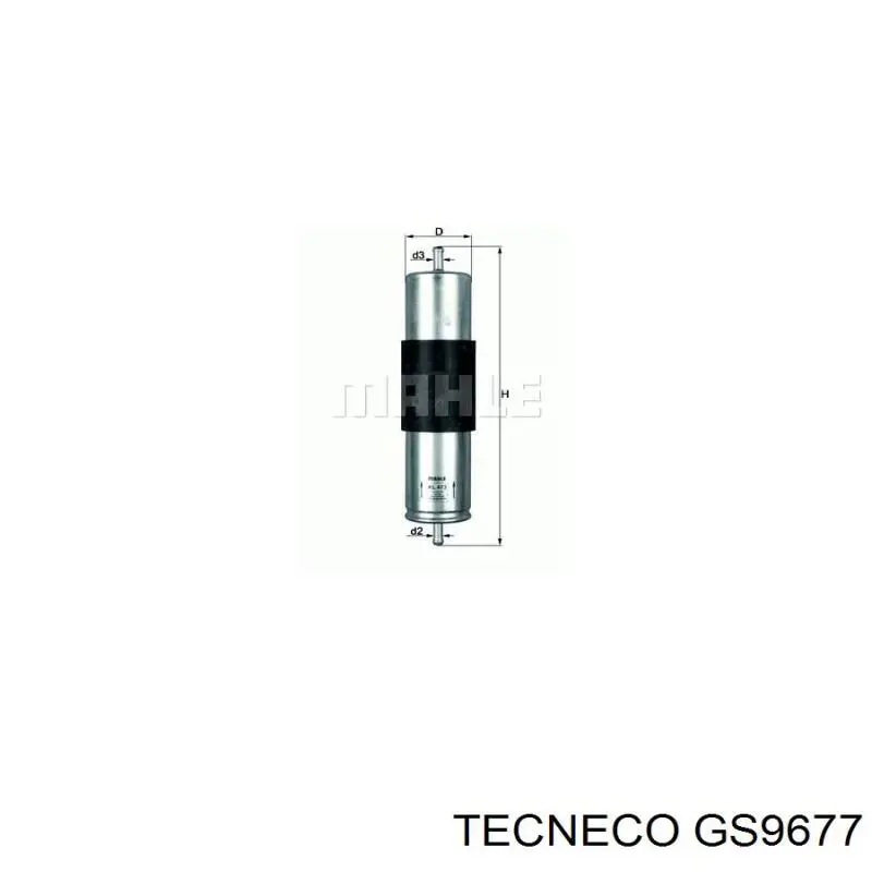 GS9677 Tecneco filtro de combustible