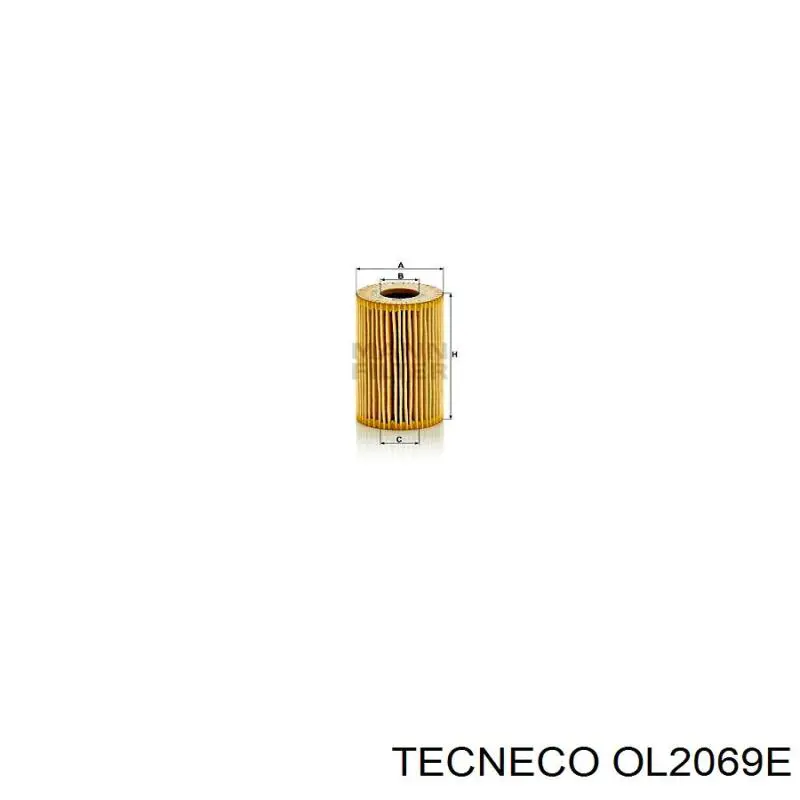 OL2069E Tecneco Filtro aceite
