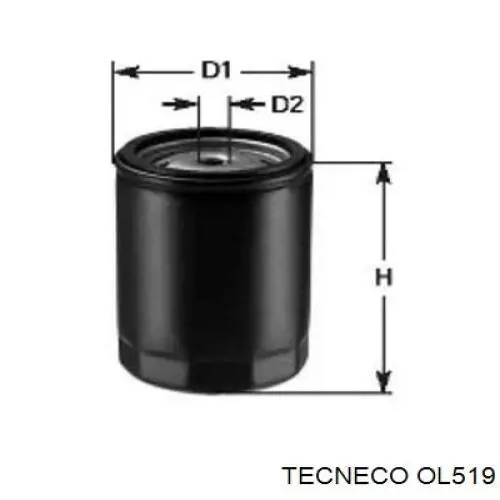 Filtro de aceite motor Tecneco OL519