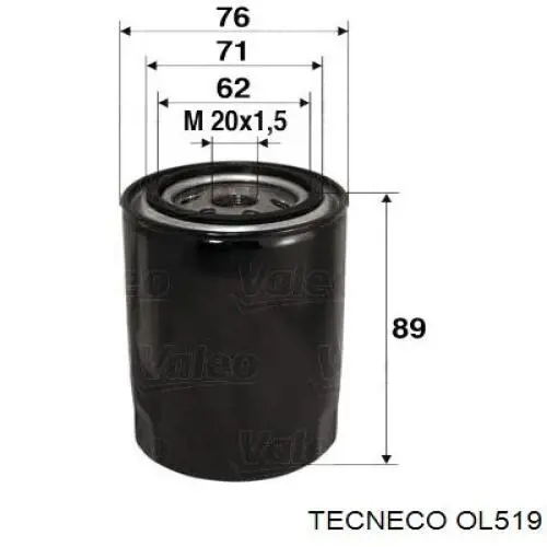 Comprar OL519 Tecneco Filtros de aceite