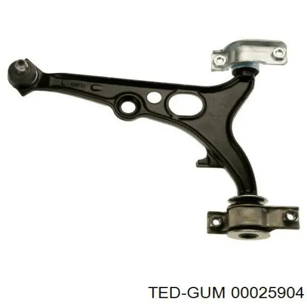 00025904 Ted-gum silentblock de mangueta trasera