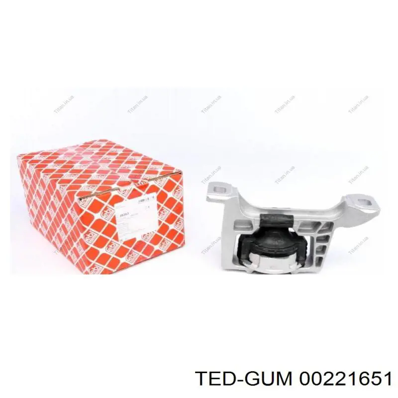 00221651 Ted-gum soporte de motor derecho