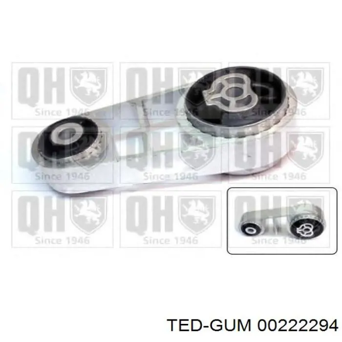 00222294 Ted-gum soporte de motor trasero