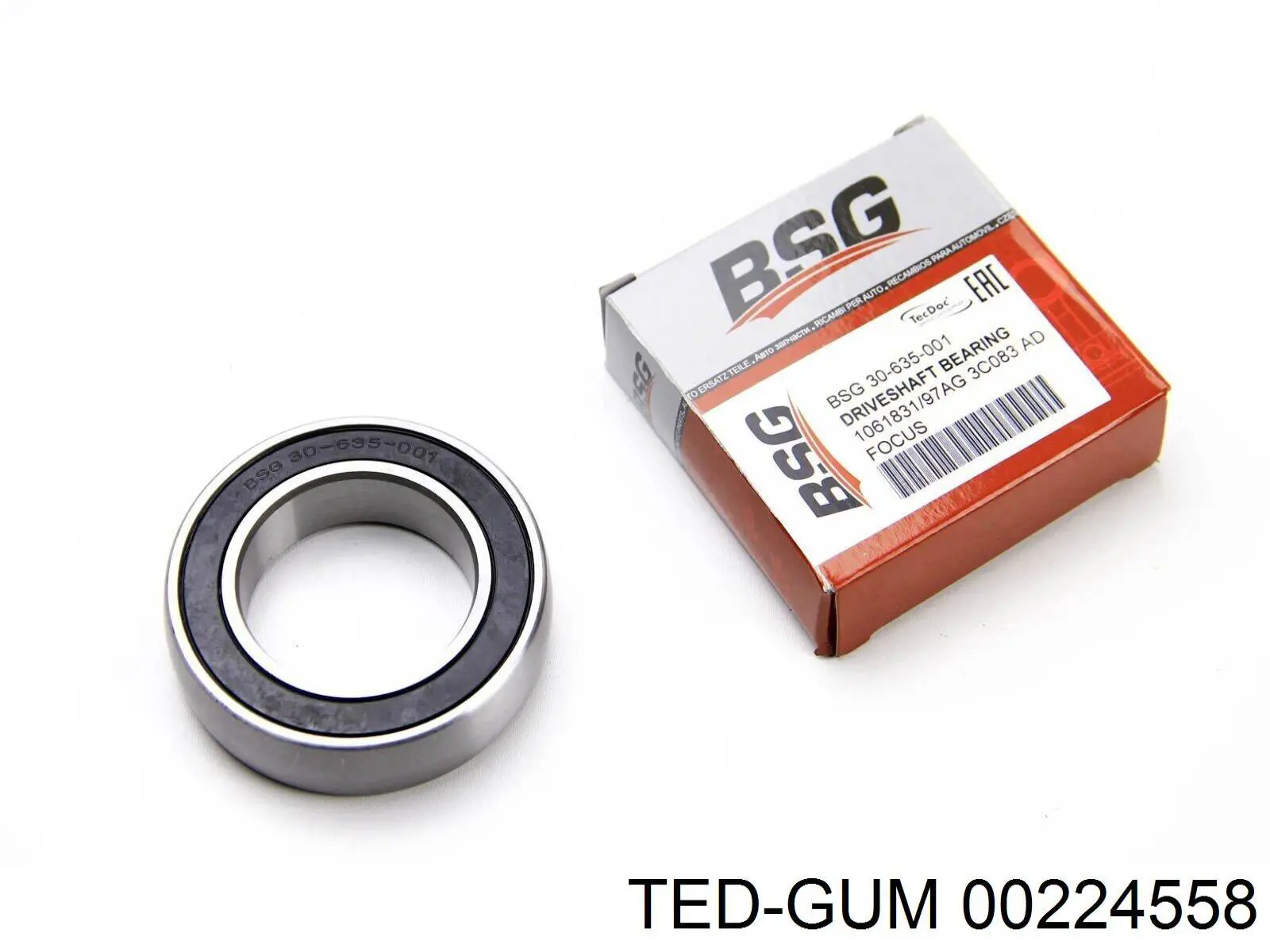 Comprar 00224558 Ted-gum Soporte de rodamiento intermedio del semieje delantero