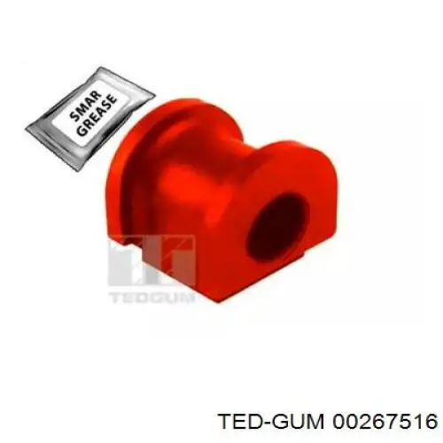 00267516 Ted-gum casquillo de barra estabilizadora delantera