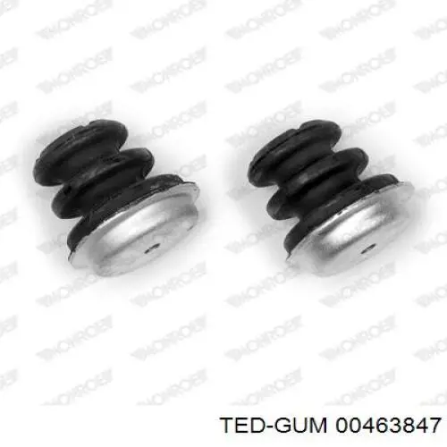 Silentblock del brazo superior de suspensión trasera 00463847 Ted-gum