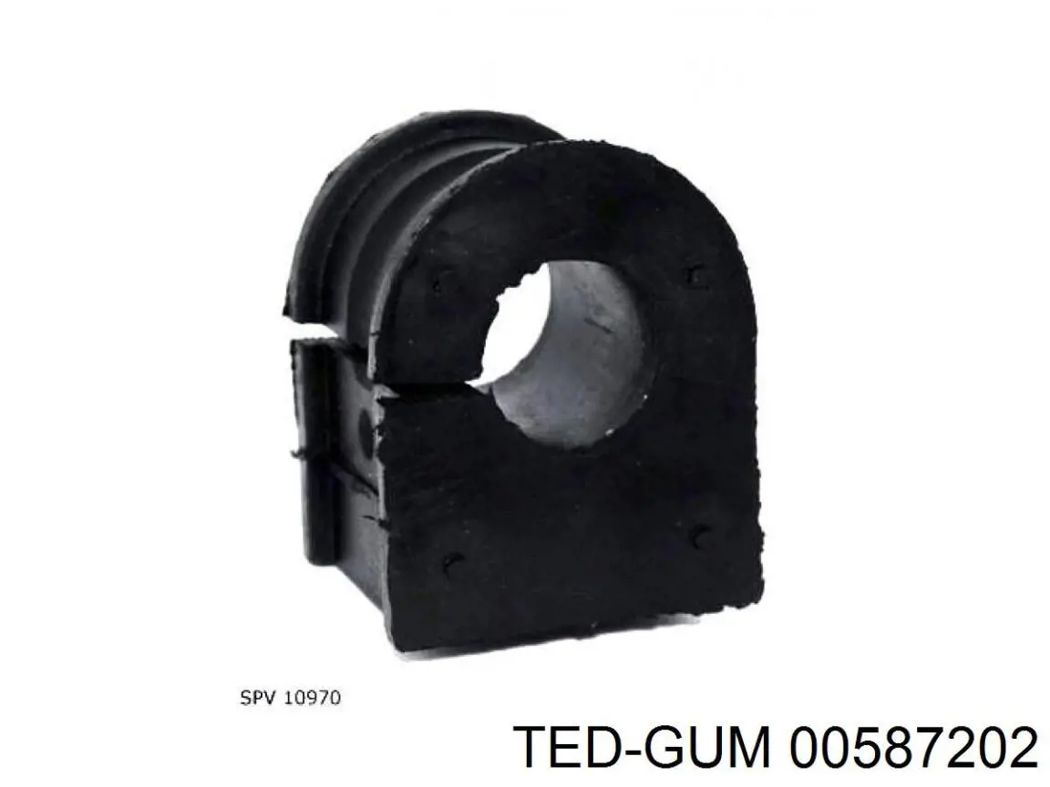 Buje de barra estabilizadora delantera 00587202 Ted-gum