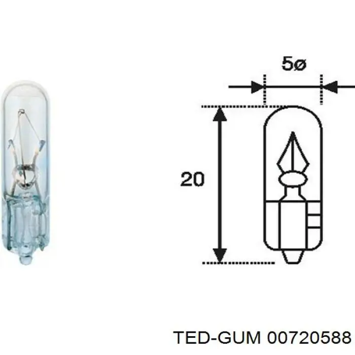Comprar 00720588 Ted-gum Soporte de rodamiento intermedio del semieje delantero
