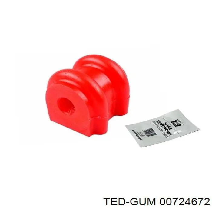 Buje de barra estabilizadora delantera 00724672 Ted-gum