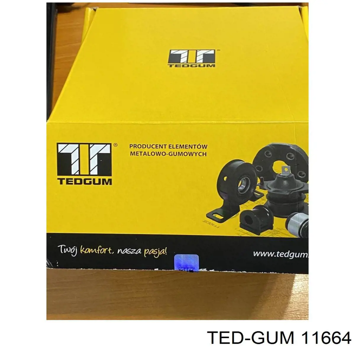 11664 Ted-gum silentblock de mangueta trasera