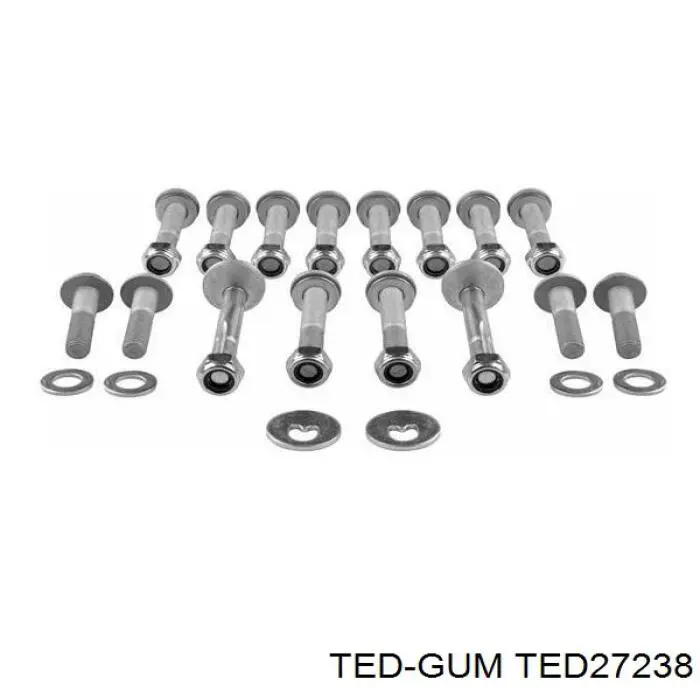 Kit de silentblocks del puente trasero Ted-gum TED27238
