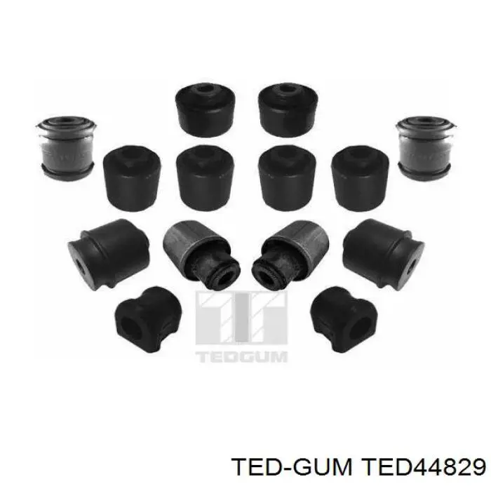Buje interior del brazo transversal trasero TED44829 Ted-gum