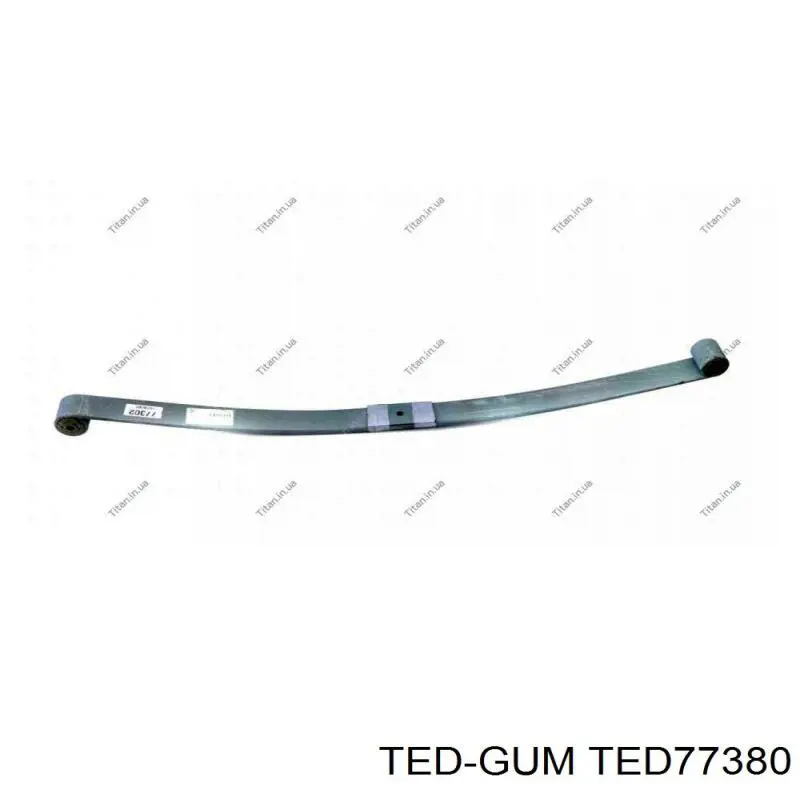 Buje trasero de ballesta trasera TED77380 Ted-gum