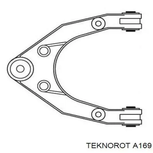 A-169 Teknorot barra oscilante, suspensión de ruedas delantera, inferior izquierda