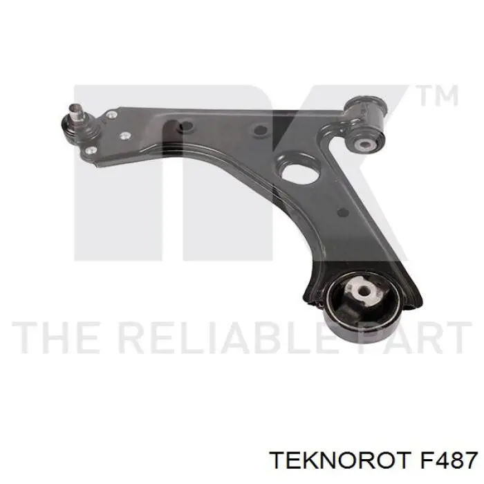 F487 Teknorot barra oscilante, suspensión de ruedas delantera, inferior izquierda