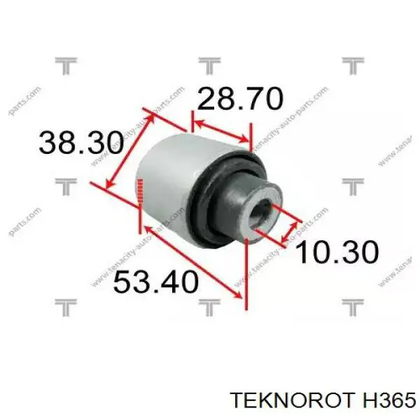 H-365 Teknorot rótula de suspensión superior