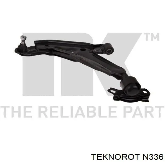 N336 Teknorot barra oscilante, suspensión de ruedas delantera, inferior izquierda