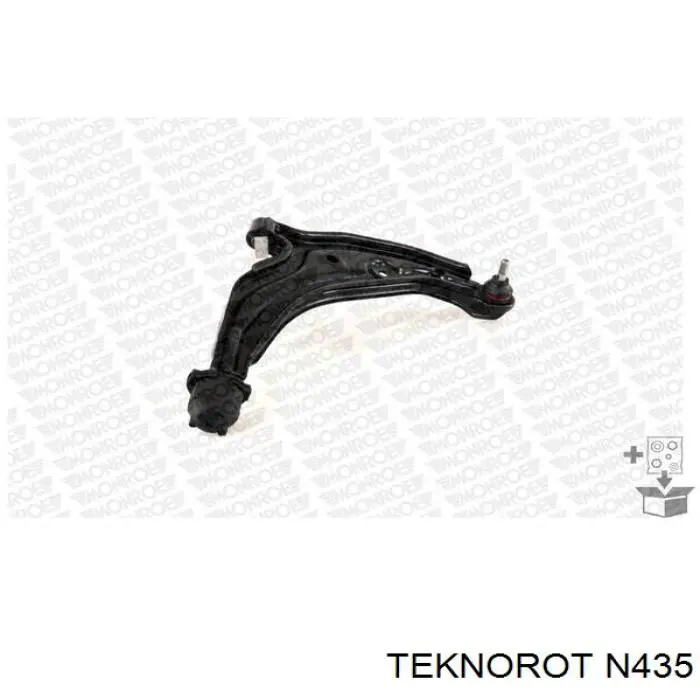 N435 Teknorot barra oscilante, suspensión de ruedas delantera, inferior derecha
