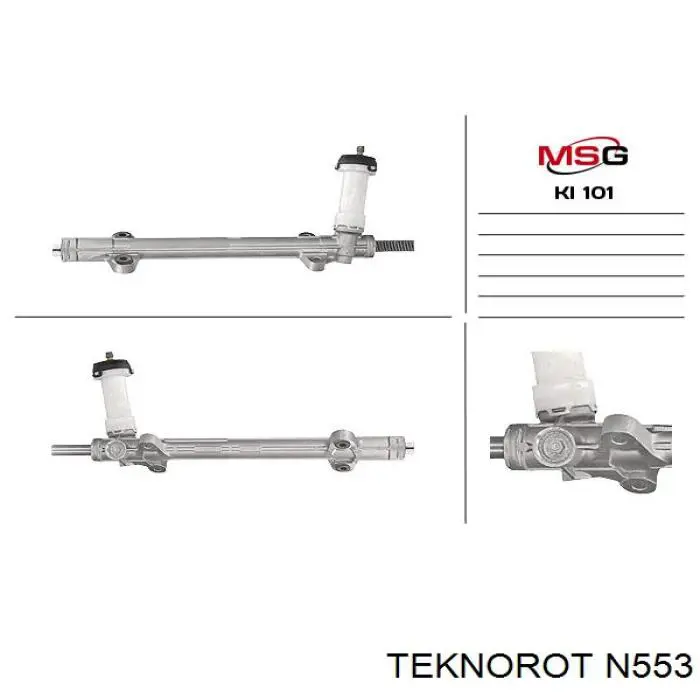 N-553 Teknorot rótula barra de acoplamiento exterior