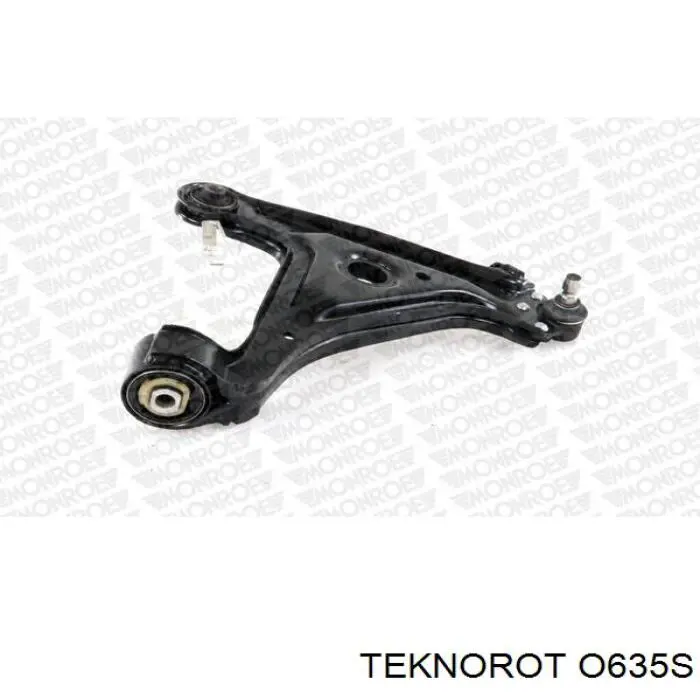 O-635S Teknorot barra oscilante, suspensión de ruedas delantera, inferior derecha