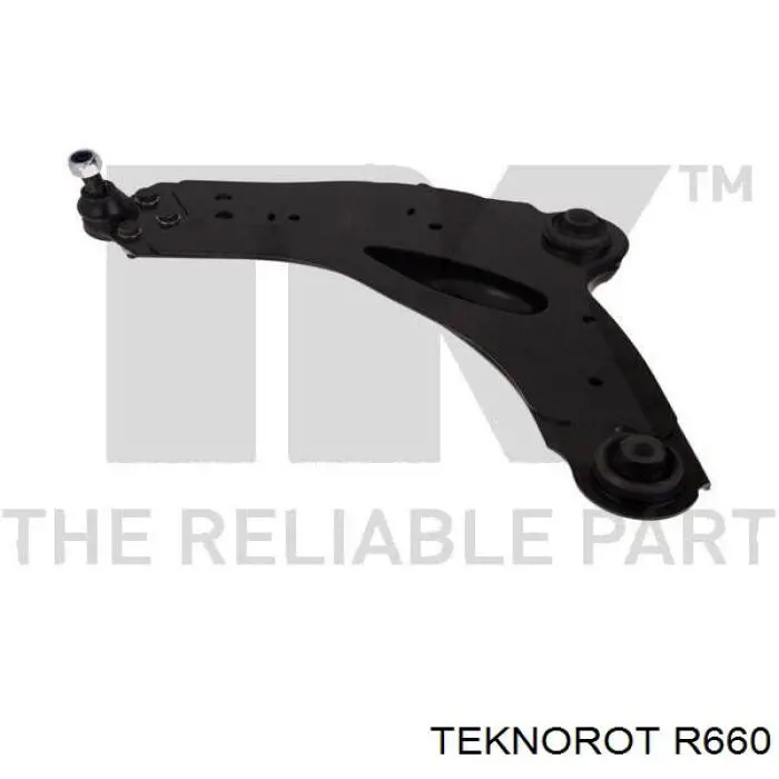 R660 Teknorot barra oscilante, suspensión de ruedas delantera, inferior izquierda