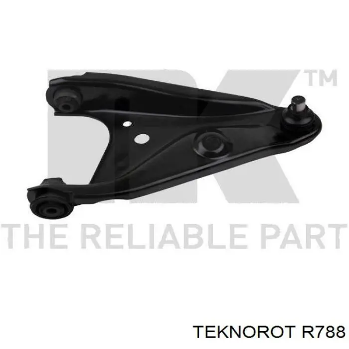 R788 Teknorot barra oscilante, suspensión de ruedas delantera, inferior derecha