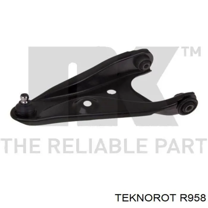 R958 Teknorot barra oscilante, suspensión de ruedas delantera, inferior derecha