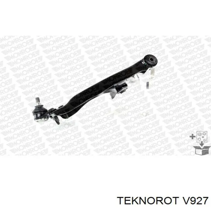 V-927 Teknorot barra oscilante, suspensión de ruedas delantera, inferior derecha