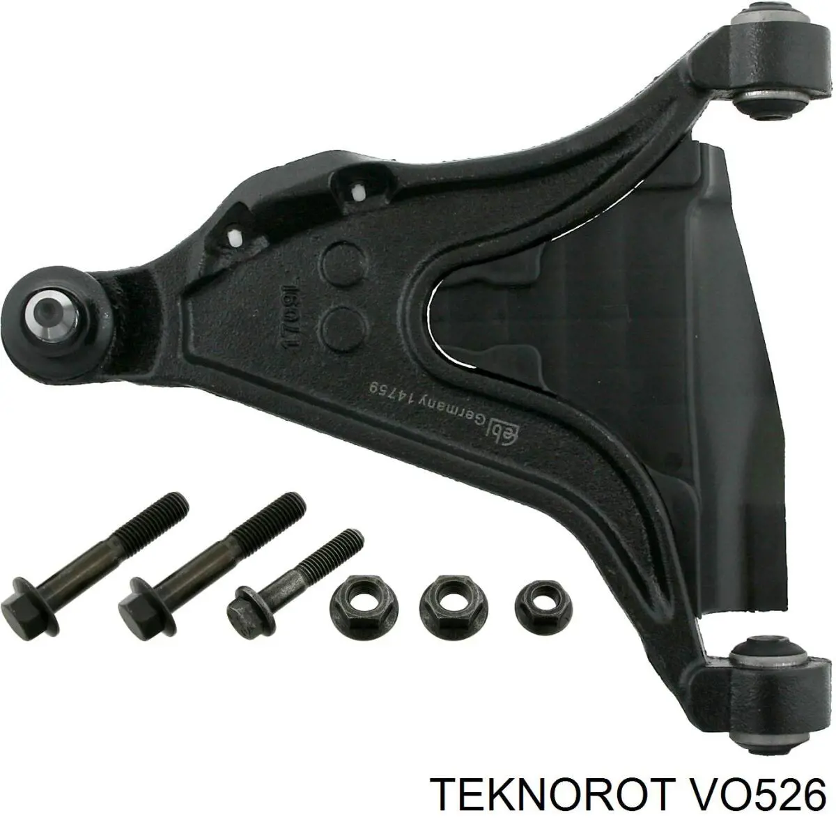 VO526 Teknorot barra oscilante, suspensión de ruedas delantera, inferior izquierda