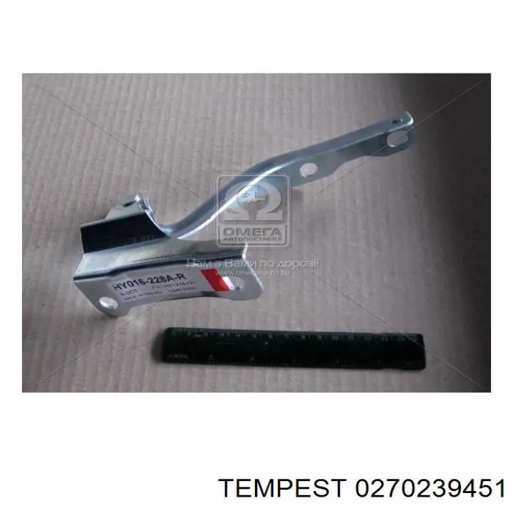 027 0239 451 Tempest bisagra, capó del motor izquierda