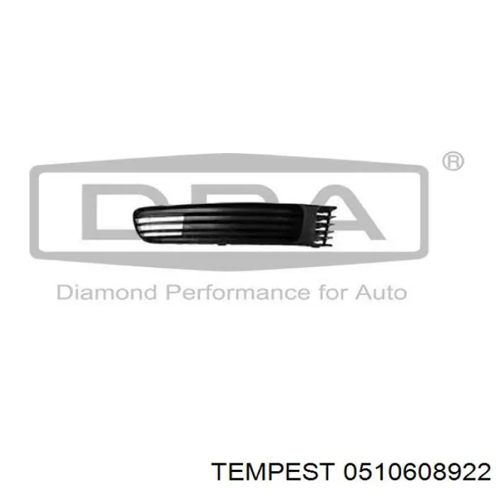 Moldura del parachoques delantero derecho 3B0807718B41 VAG